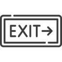 emergency exit lighting icon