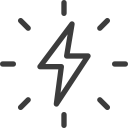 3 phase power installation icon
